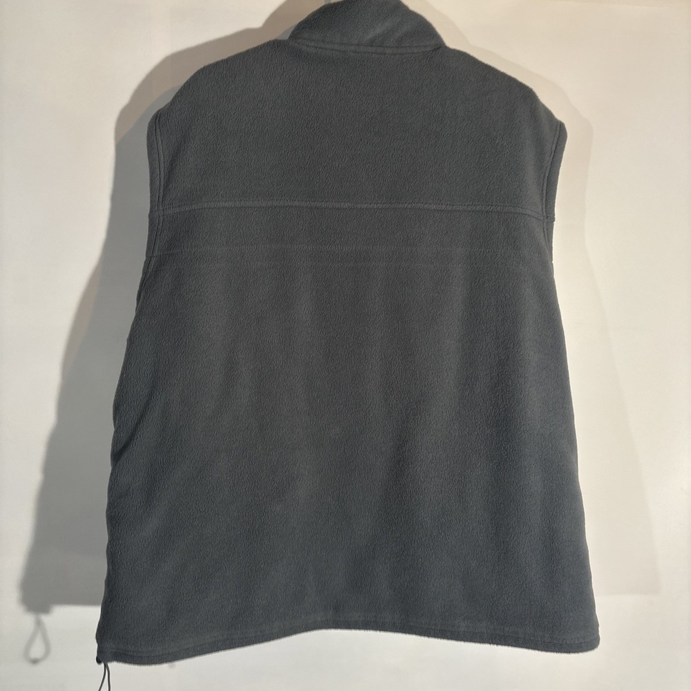 HIPPO Fleece Vest Gray Heathered Full Zip Pockets Logo Men's Size XL VTG - Picture 10 of 12